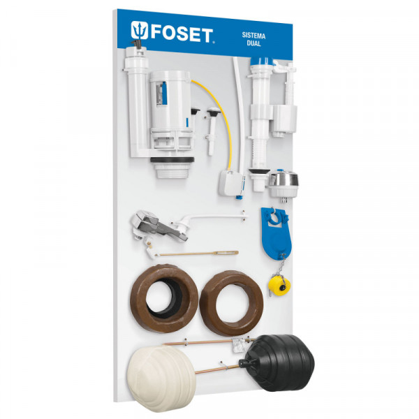 EX-FOS-DUO Exhibidor con accesorios para WC DUO, Foset TRUPER | DIHERESA