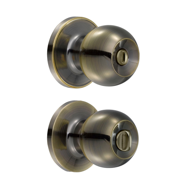 14PO LOCK Pomo bola para baño latón antiguo Lock | DIHERESA 14PO LOCK Pomo bola para baño latón antiguo Lock | DIHERESA