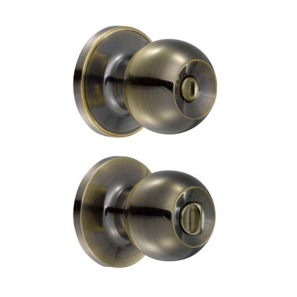 14PO LOCK Pomo bola para baño latón antiguo Lock | DIHERESA
