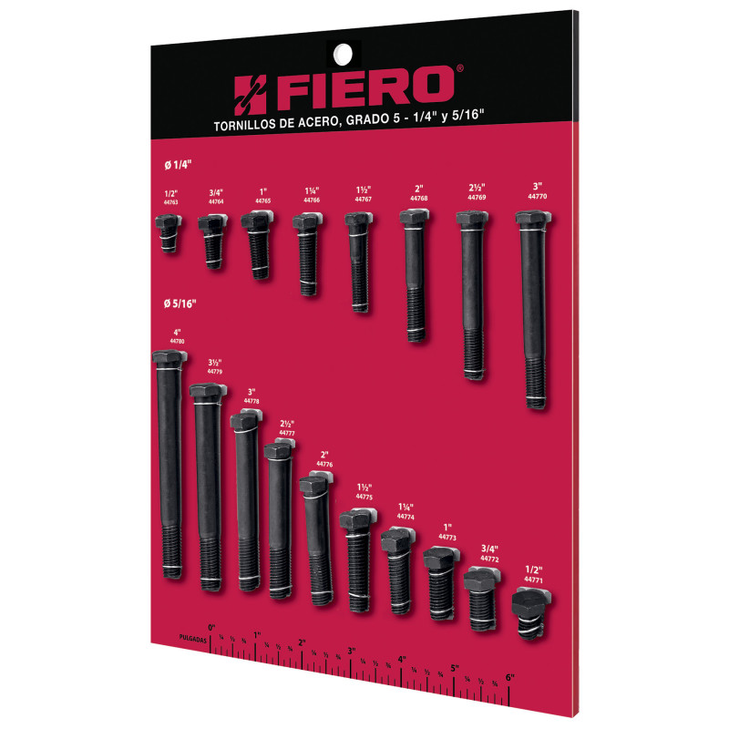 EXF-TORA-1 Exhibidor Fiero de tornillos No.1, grado 5 TRUPER | DIHERESA