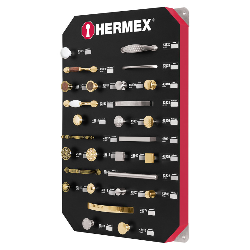EX-HE-JP1 Exhibidor Hermex, con jaladeras y perillas No. 1 TRUPER | DIHERESA EX-HE-JP1 Exhibidor Hermex, con jaladeras y perillas No. 1 TRUPER | DIHERESA