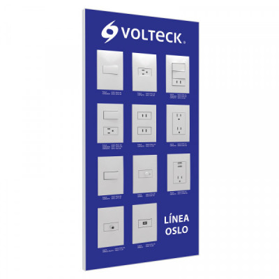 EX-LO-VK Exhibidor de línea Oslo, Volteck TRUPER | DIHERESA