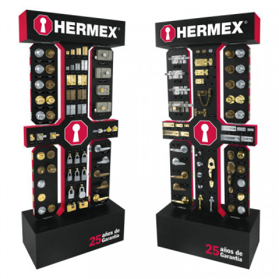 EX-PI-HER Exhibidor de piso Hermex TRUPER | DIHERESA