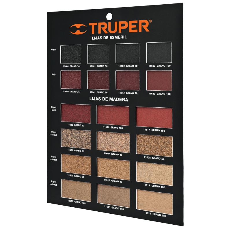 EXT-LM Exhibidor Truper de lijas de madera TRUPER | DIHERESA