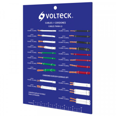 EXVK-CAB Exhibidor Volteck de cables y cordones TRUPER | DIHERESA