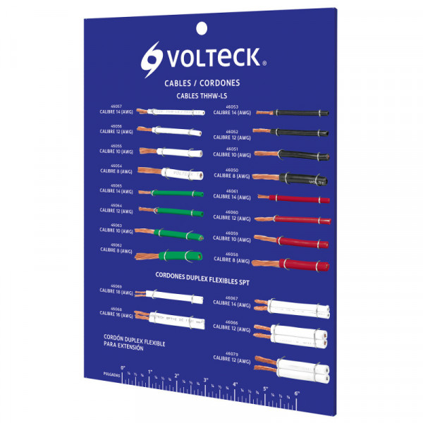 EXVK-CAB Exhibidor Volteck de cables y cordones TRUPER | DIHERESA