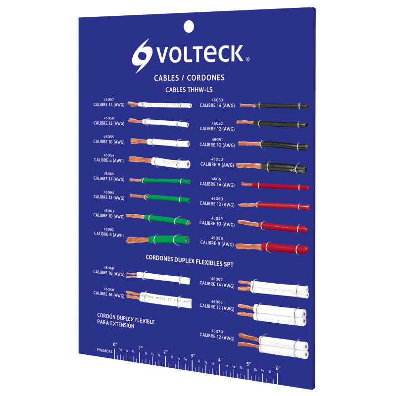 EXVK-CAB Exhibidor Volteck de cables y cordones TRUPER | DIHERESA