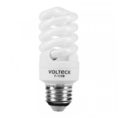 F-11EM Lámpara 11 W, espiral mini, luz día, T2, en blister, Volteck TRUPER | DIHERESA