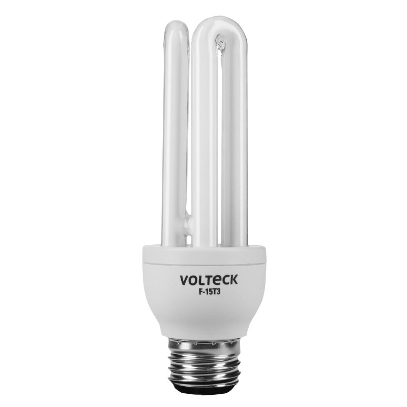 F-15T3 Lámpara 15 W, triple, luz día, T3, en blister, Volteck TRUPER | DIHERESA