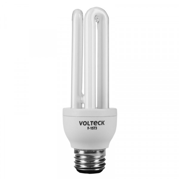 F-15T3 Lámpara 15 W, triple, luz día, T3, en blister, Volteck TRUPER | DIHERESA