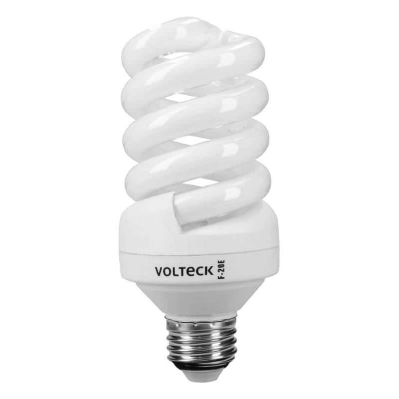 F-20E Lámpara 20 W, espiral, luz día, T4, en blister, Volteck TRUPER | DIHERESA