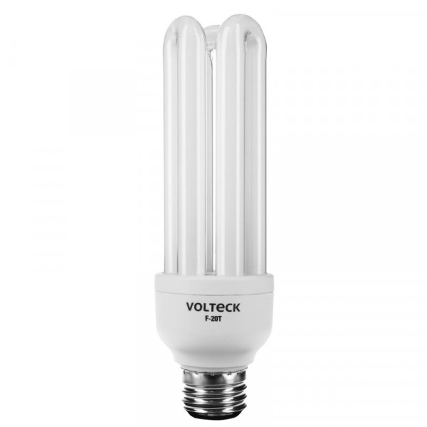 F-20T Lámpara 20 W, triple, luz día, T4, en blister, Volteck TRUPER | DIHERESA
