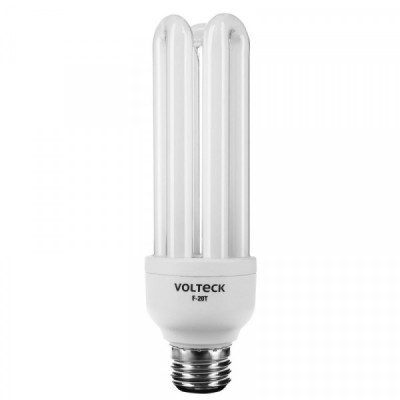 F-20T Lámpara 20 W, triple, luz día, T4, en blister, Volteck TRUPER | DIHERESA