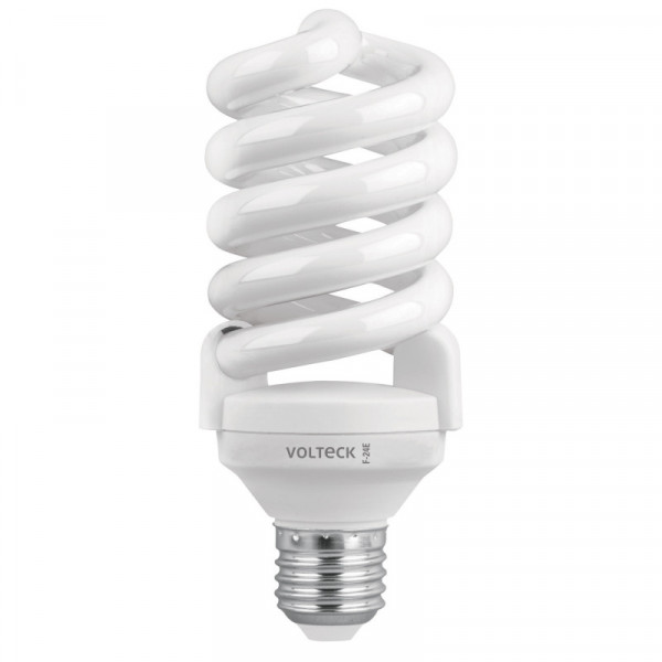 F-24E Lámpara 24 W, espiral, luz día, T4, en blister, Volteck TRUPER | DIHERESA