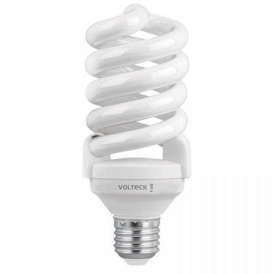 F-24E Lámpara 24 W, espiral, luz día, T4, en blister, Volteck TRUPER | DIHERESA
