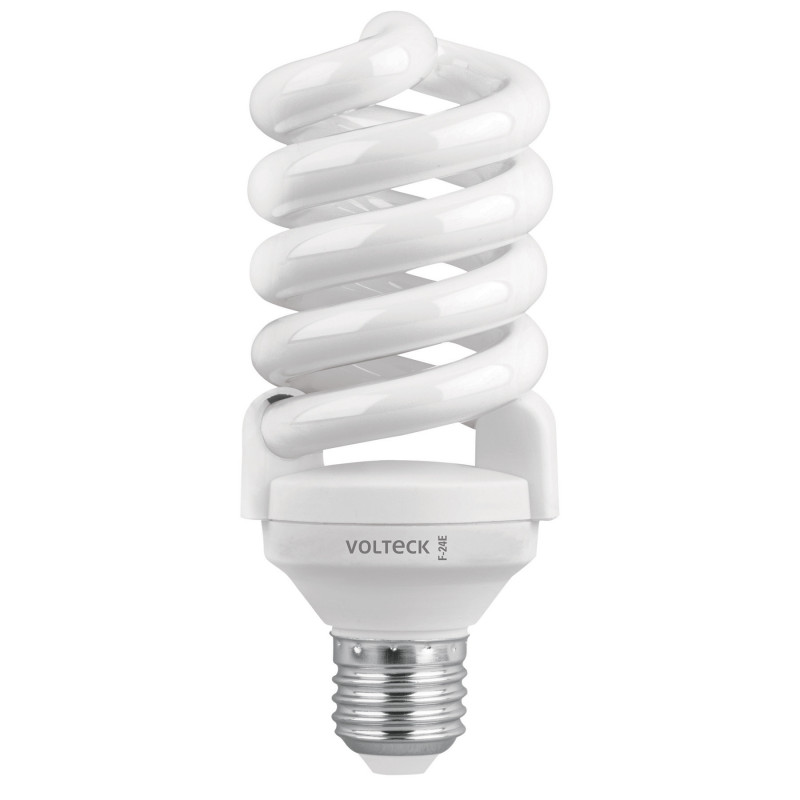 F-24E Lámpara 24 W, espiral, luz día, T4, en blister, Volteck TRUPER | DIHERESA