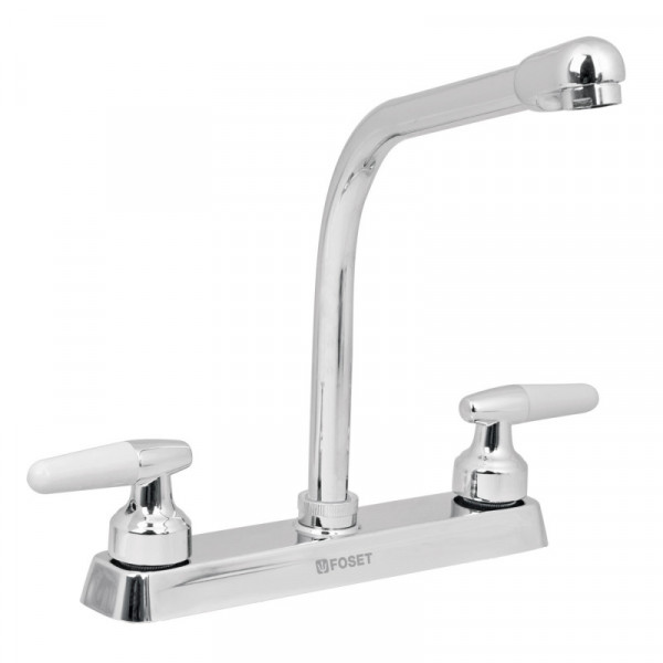 F-319I Mezcladora para fregadero, manerales cono,cuello cobra,Basic TRUPER | DIHERESA