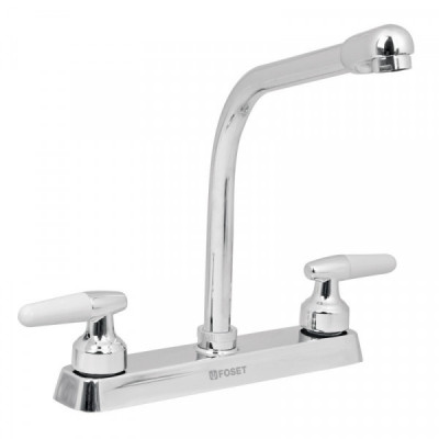 F-319I Mezcladora para fregadero, manerales cono,cuello cobra,Basic TRUPER | DIHERESA