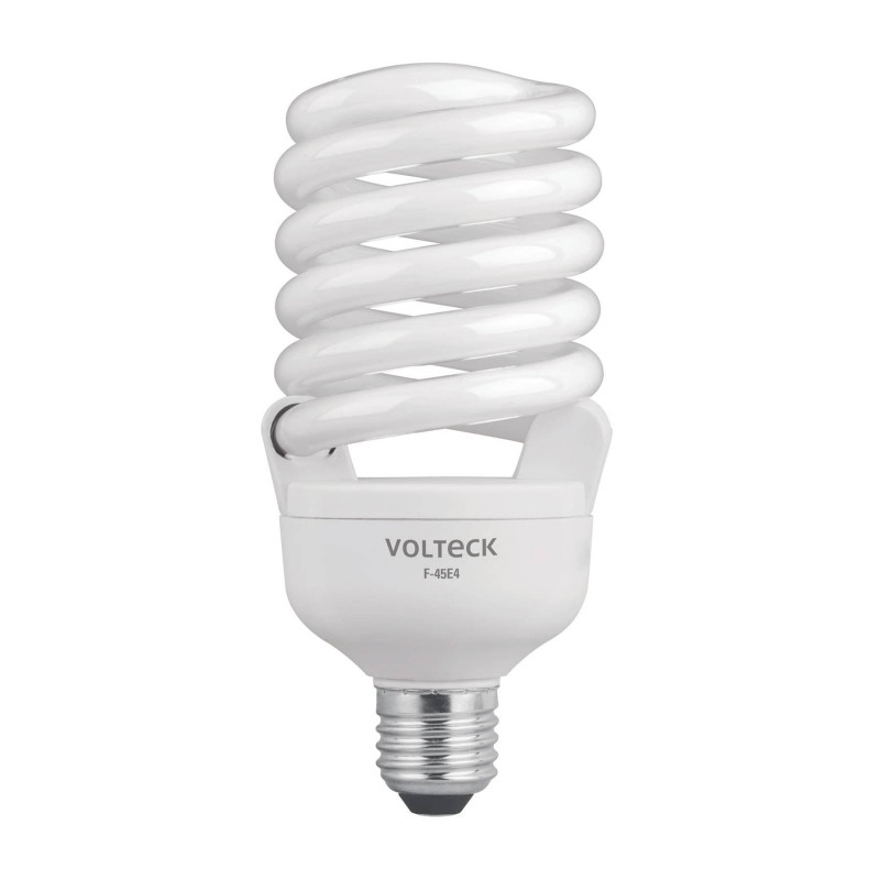 F-45E4 Lámpara 45 W, espiral, alta potencia, luz día, T4 , en caja TRUPER | DIHERESA