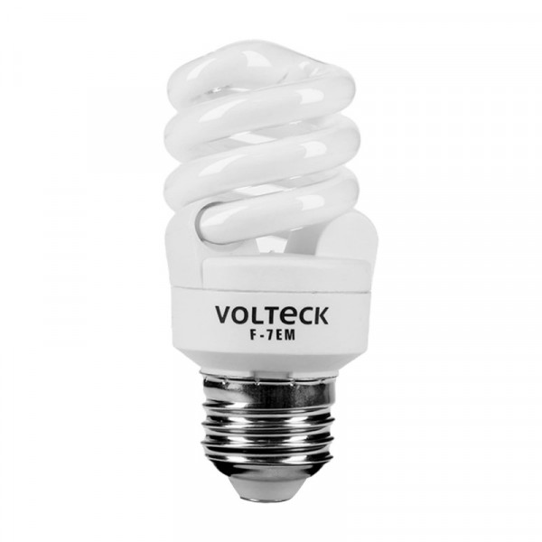 F-7EM Lámpara 7 W, espiral mini, luz día, T2, en blister, Volteck TRUPER | DIHERESA