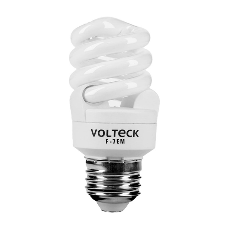 F-7EM Lámpara 7 W, espiral mini, luz día, T2, en blister, Volteck TRUPER | DIHERESA