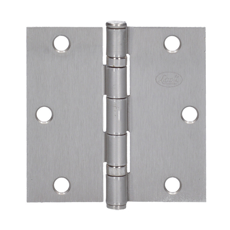 32BL LOCK Bisagra arquitectónica con balero níquel satinado 3-1/2" Lock | DIHERESA 32BL LOCK Bisagra arquitectónica con balero níquel satinado 3-1/2" Lock | DIHERESA