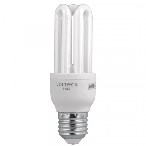 F-9T3 Lámpara 9 W, triple, luz día, T3, en blister, Volteck TRUPER | DIHERESA