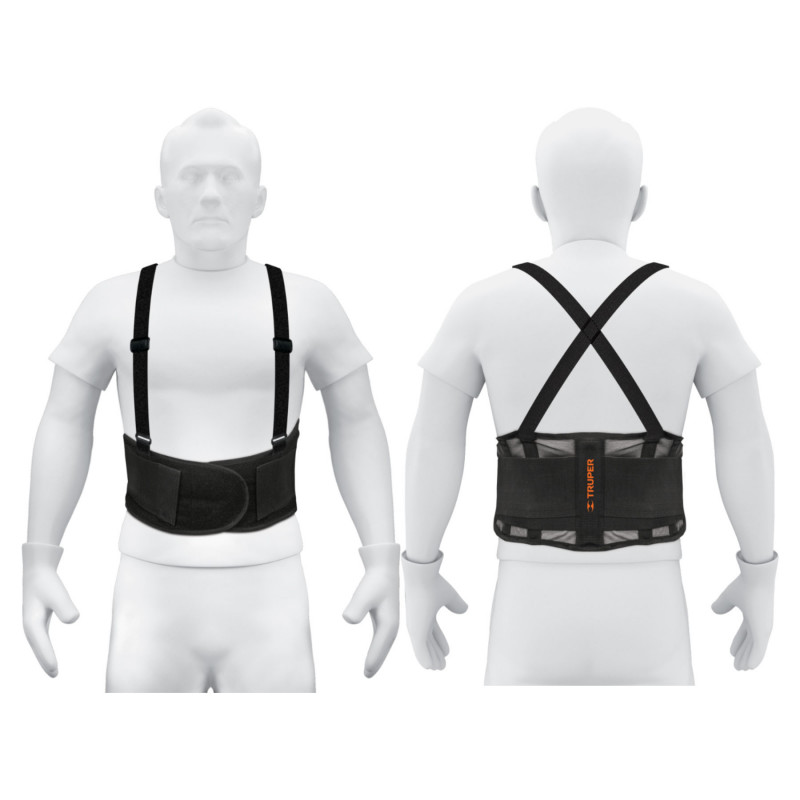 FAJA-MV Faja ventilada con tirantes, talla mediana TRUPER | DIHERESA