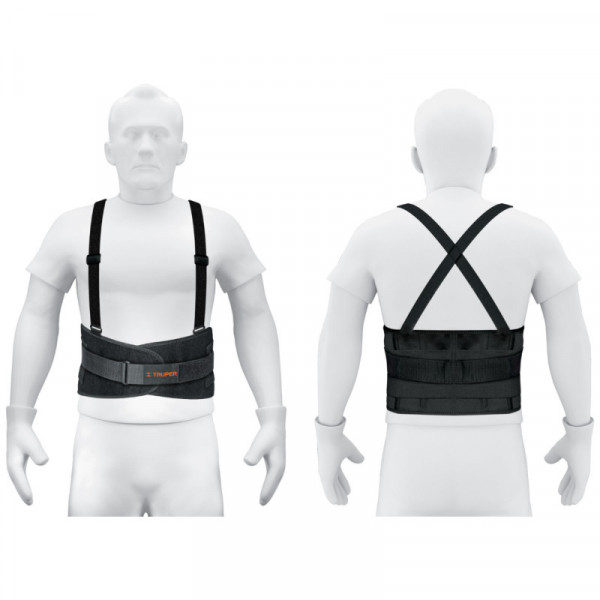 FAJA-MX Faja con tirantes y tercer cinturón,ajustables,talla mediana TRUPER | DIHERESA