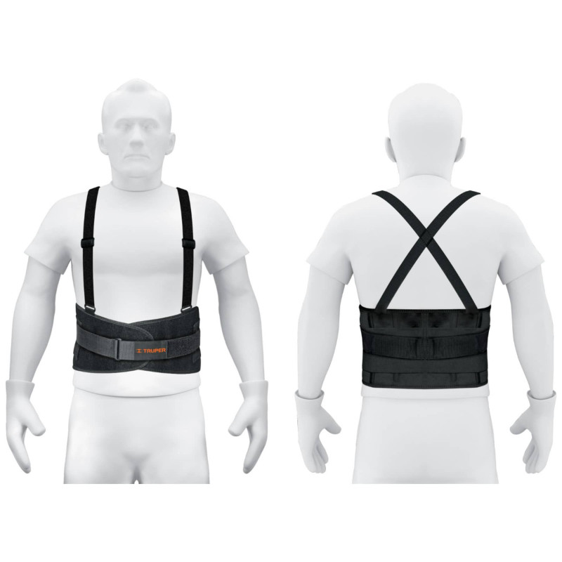 FAJA-XLX Faja con tirantes y tercer cinturón,ajustables, extra grande TRUPER | DIHERESA