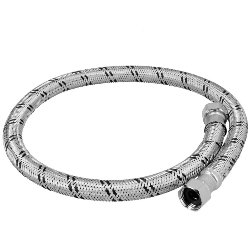 FBO-2280X Manguera trenzada de acero 1/2x1/2'X80cm usos generales TRUPER | DIHERESA
