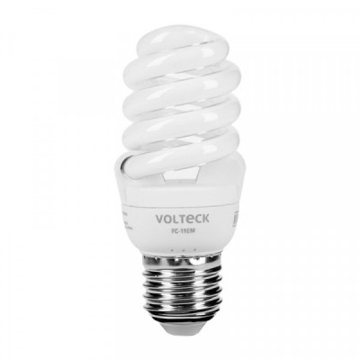 FC-11EM Lámpara 11 w, espiral mini, luz cálida, T2, blister, Volteck TRUPER | DIHERESA