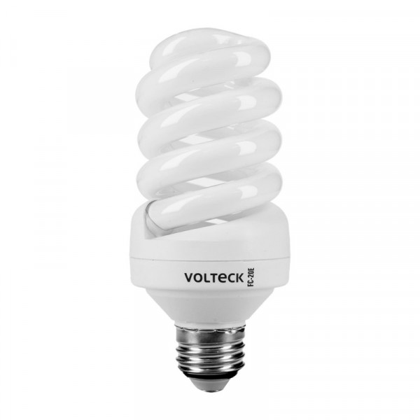 FC-20E Lámpara 20 W, espiral, luz cálida, T4, en blister, Volteck TRUPER | DIHERESA