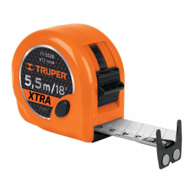 FF-5528 Fléxometro XTRA de 5.5 m, cinta 28 mm TRUPER | DIHERESA