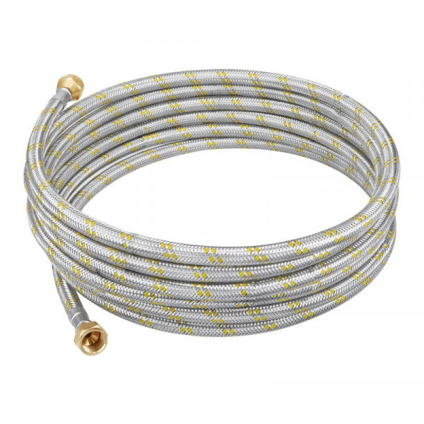 FGA-50X Manguera de hule, 500cm, revestida de acero inoxidable TRUPER | DIHERESA