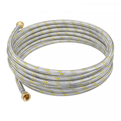 FGA-50X Manguera de hule, 500cm, revestida de acero inoxidable TRUPER | DIHERESA