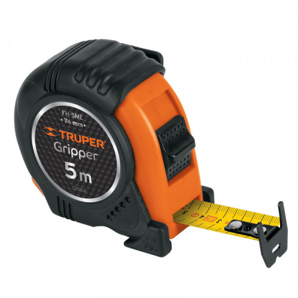 FH-5ME Flexómetro contra impacto, graduación métrica, 5 m, 19 mm TRUPER | DIHERESA