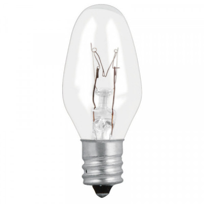 FI-50T Focos incandescentes transparentes,base E12,7.5watts, 50pzas TRUPER | DIHERESA