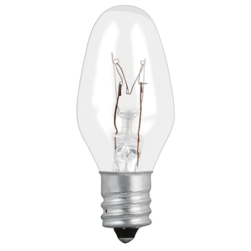 FI-50T Focos incandescentes transparentes,base E12,7.5watts, 50pzas TRUPER | DIHERESA