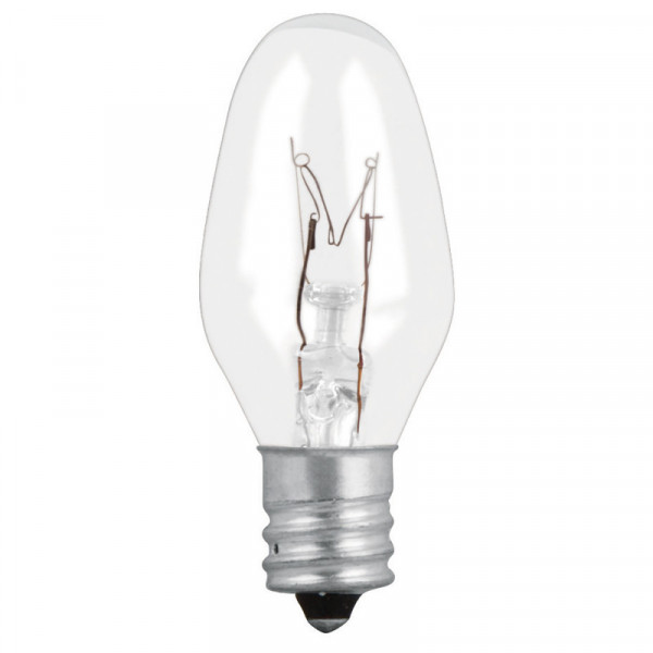 FI-50T Focos incandescentes transparentes,base E12,7.5watts, 50pzas TRUPER | DIHERESA