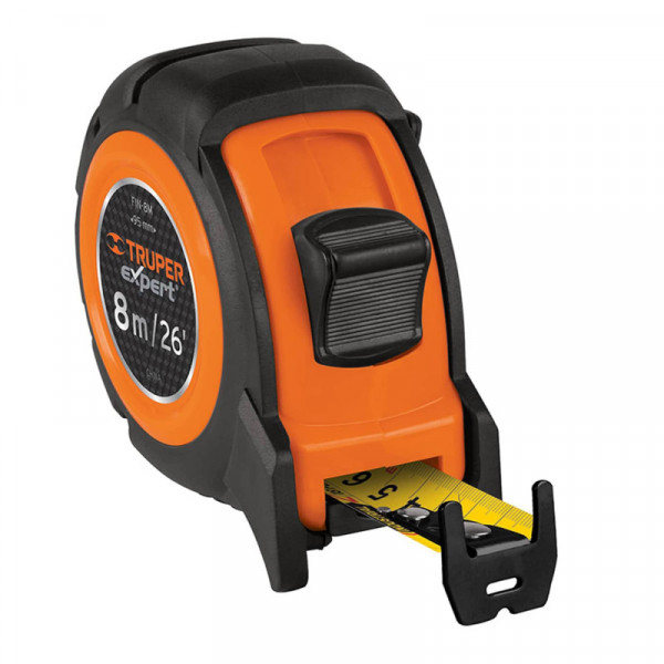 FIN-8M Flexómetro industrial, 8 m, cinta 25 mm TRUPER | DIHERESA