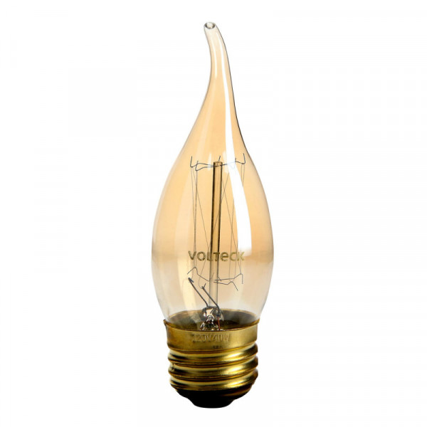 FIV-40F Lámpara incandescente vintage, 40W, flama TRUPER | DIHERESA