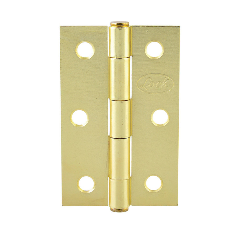 LBA25LB LOCK Bisagra alargada latón brillante 2.5" Lock | DIHERESA