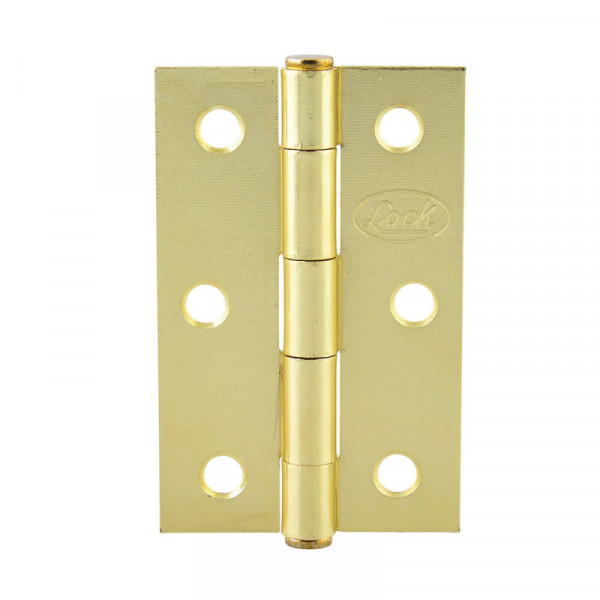 LBA25LB LOCK Bisagra alargada latón brillante 2.5" Lock | DIHERESA