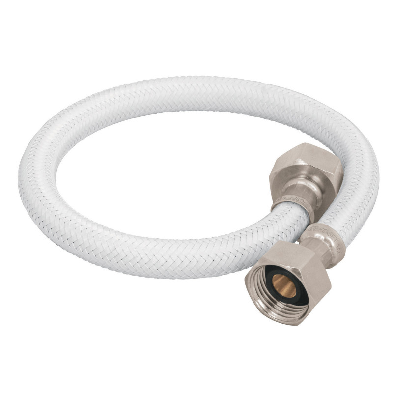 FLA-40B Manguera de hule, 40 cm, vinilo blanca, usos generales TRUPER | DIHERESA