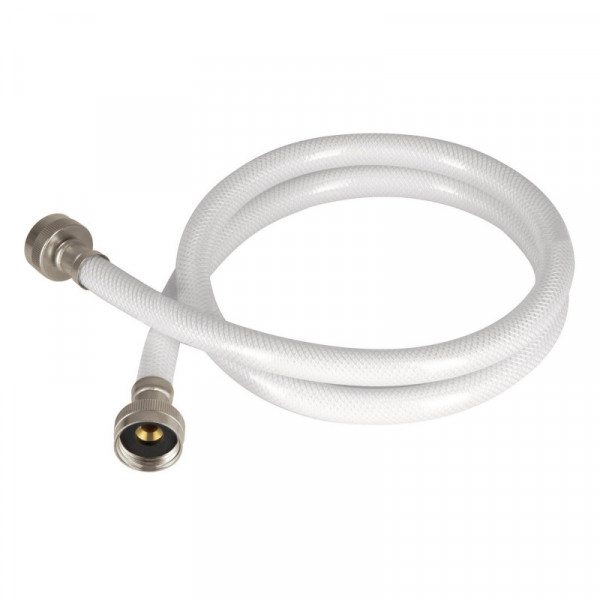 FLV-120B Manguera vinilo blanco 3/4' x 3/4'x 120 cm para lavadora TRUPER | DIHERESA