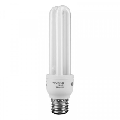FODOC-13CP Lámpara 13 W, dobles, luz cálida, T4, en caja, Volteck basic TRUPER