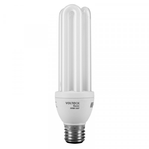 FOTRIC-24CP Lámpara 24 W, triples, luz cálida, T4,en caja ,Volteck basic TRUPER | DIHERESA