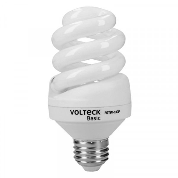 FOTW-13CP Lámpara 13 W, espiral, luz día, T4, en caja , Volteck basic TRUPER | DIHERESA