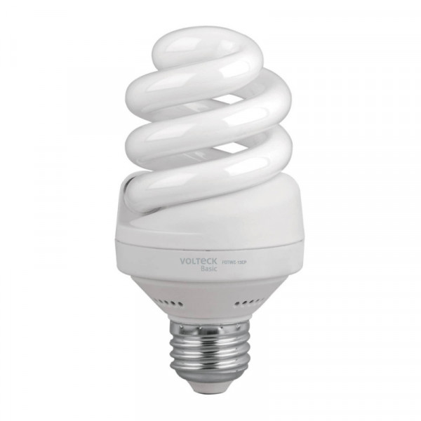 FOTWC-13CP Lámpara 13 W, espiral, luz cálida, T4,en caja ,Volteck basic TRUPER | DIHERESA